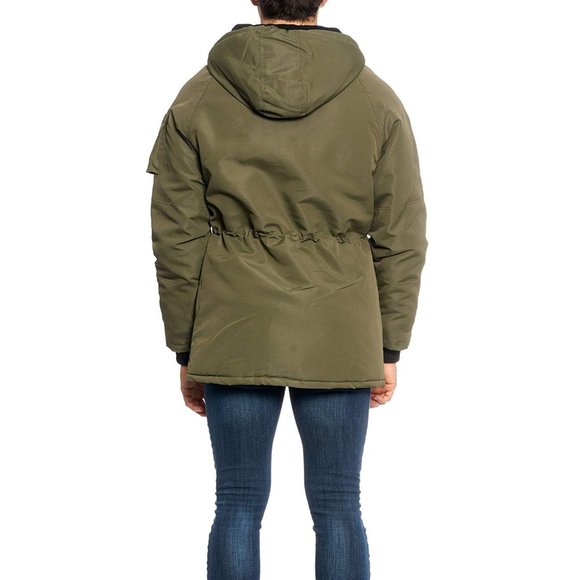 NWT Yoki Padded Olive Fleece Lined Jacket Men's Size Medium - Picture 2 of 5